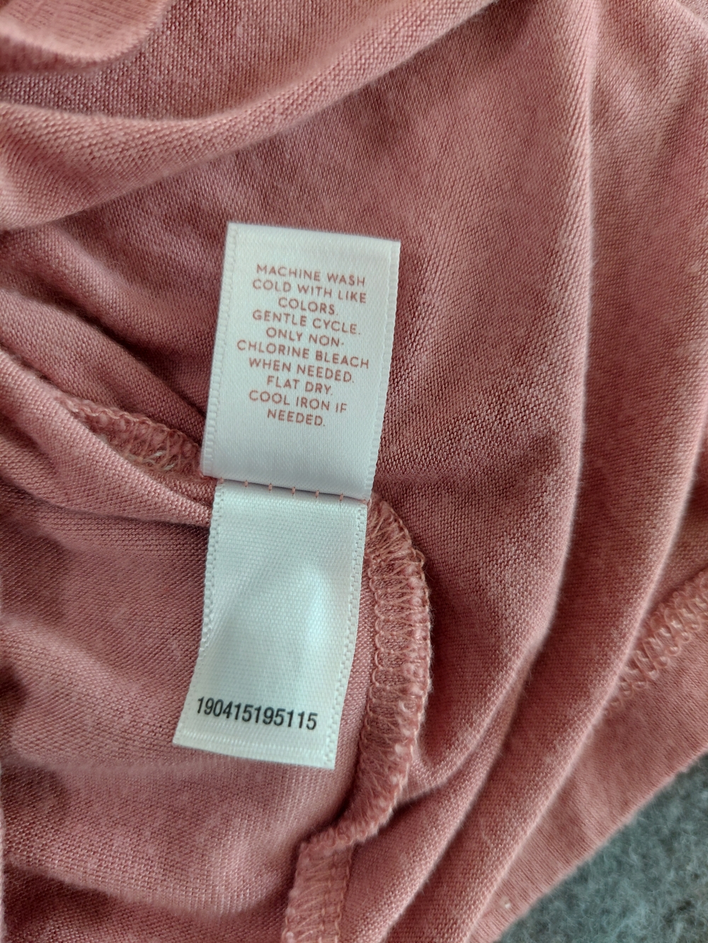 LC Lauren Conrad Rose Pink Bell Sleeve Keyhole Tie Back Top Large - Picture 6 of 7